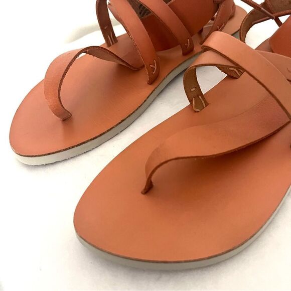 Free People Vacation Day Wrap Sandals in Natural Tan, 9.5 New - Picture 6 of 9